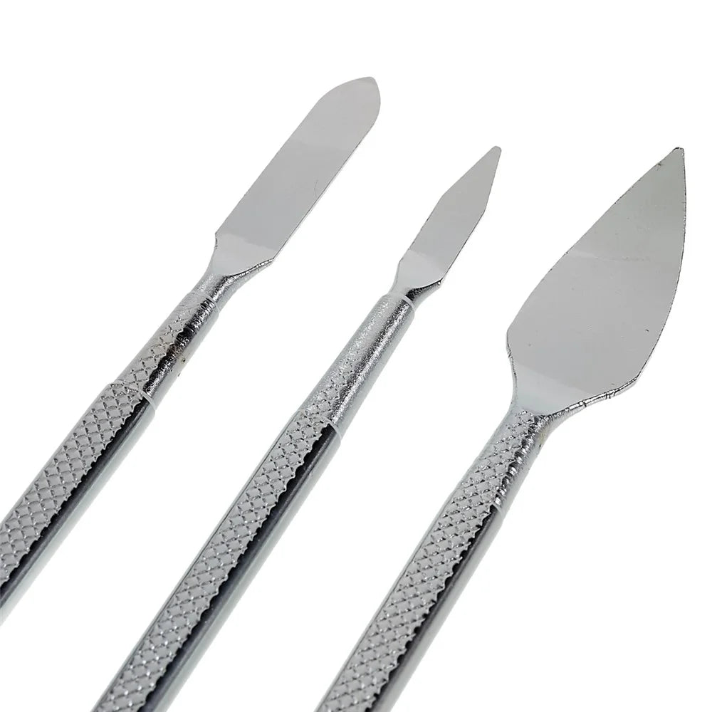 BEST 3Pcs / Set Metal Crowbar Phone Laptop Tablet Screen Repairing Battery Opening Glue Removal Pry Tools - 3