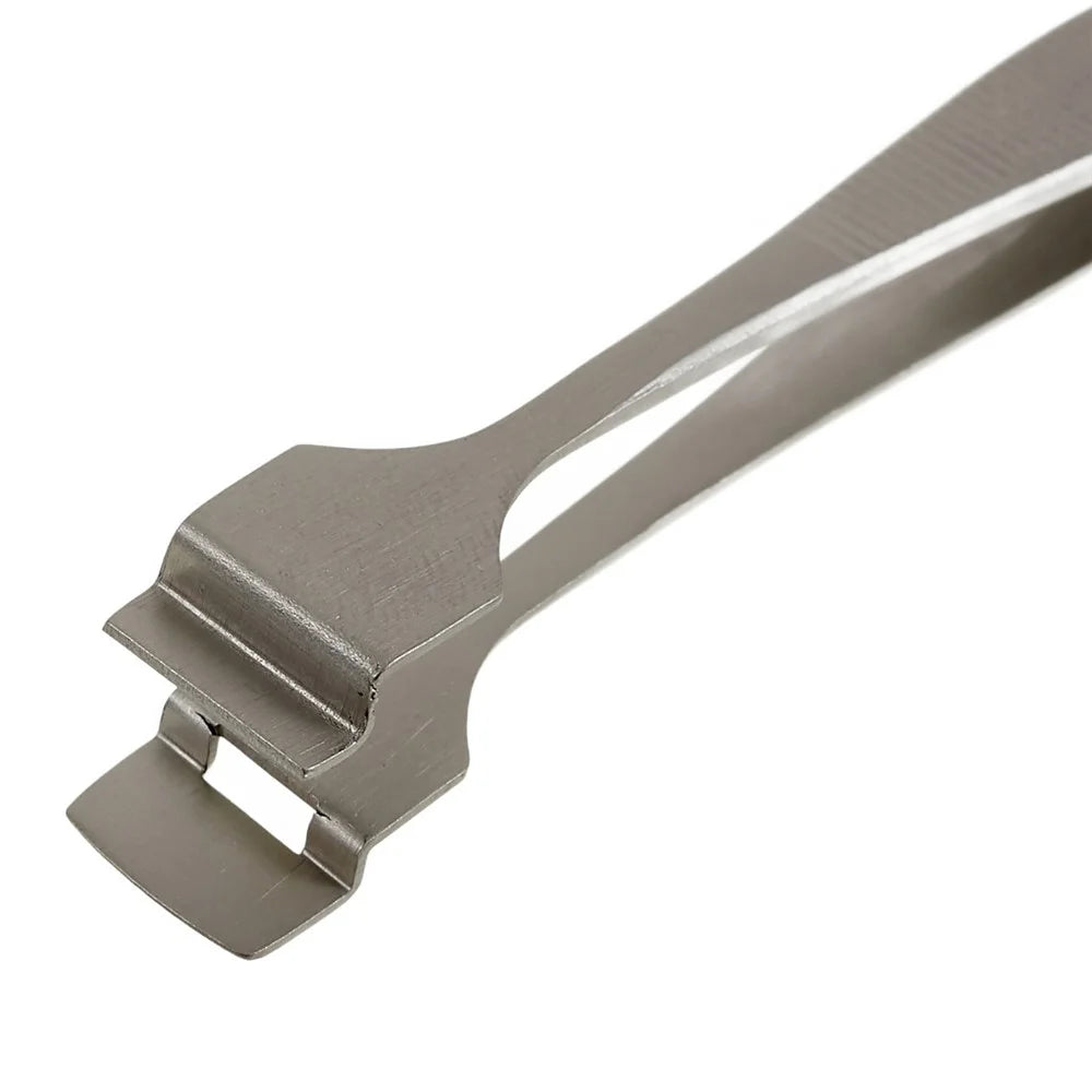 BEST BST-91-4L Stainless Steel Crystal Wafer Tweezers L-shaped Anti-slip Clips Tools for Mobile Repair - 2