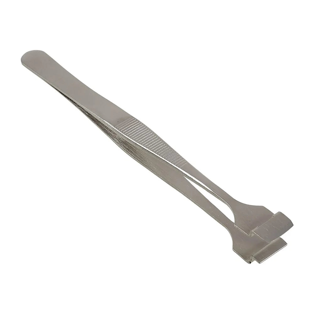 BEST BST-91-4L Stainless Steel Crystal Wafer Tweezers L-shaped Anti-slip Clips Tools for Mobile Repair - 3