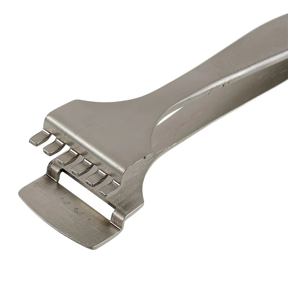 BEST BST-91-6T 2cm Tooth-shaped Anti-static Stainless Steel Crystal Wafer Tweezers Maintenance Tool Wafer Tip - 2