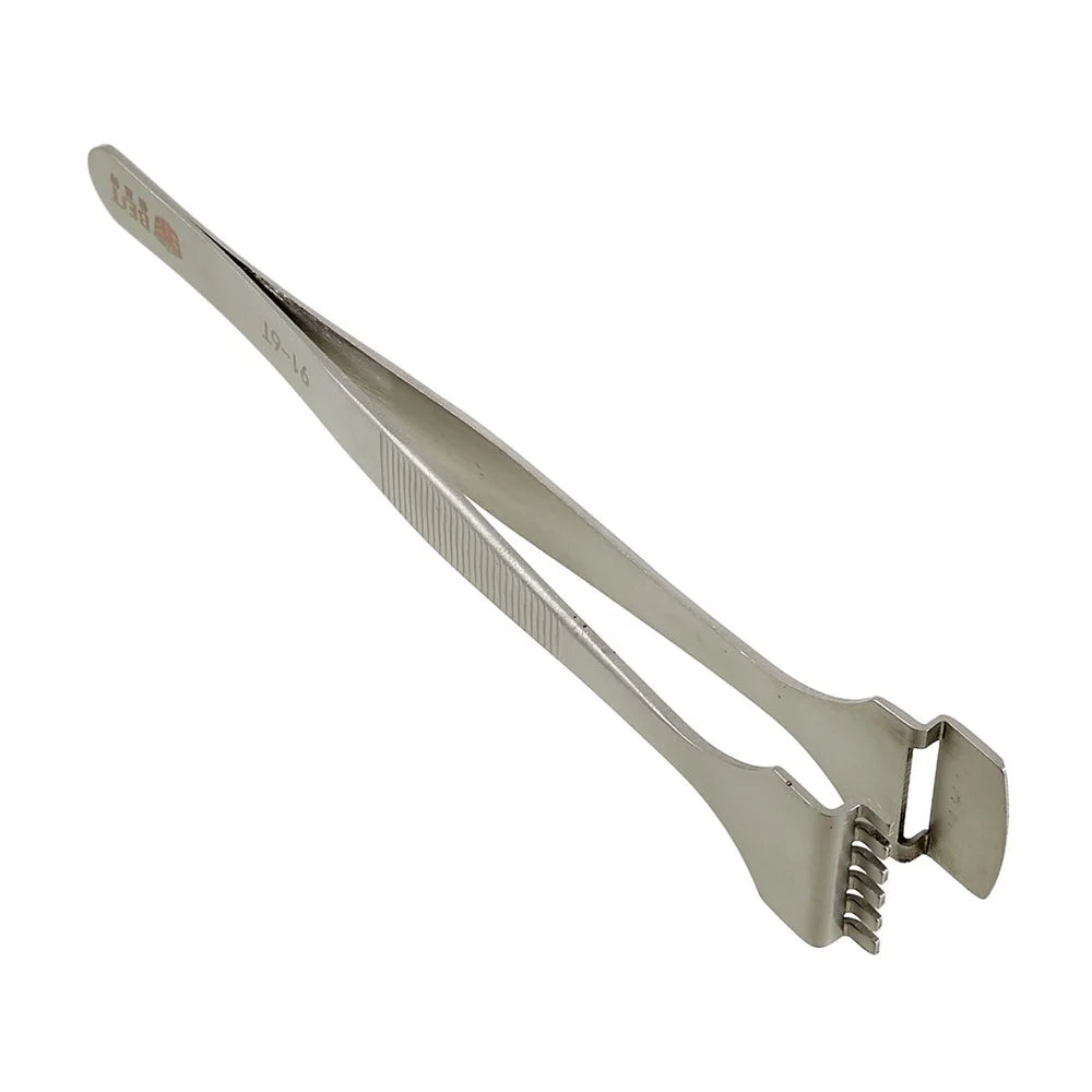 BEST BST-91-6T 2cm Tooth-shaped Anti-static Stainless Steel Crystal Wafer Tweezers Maintenance Tool Wafer Tip - 4
