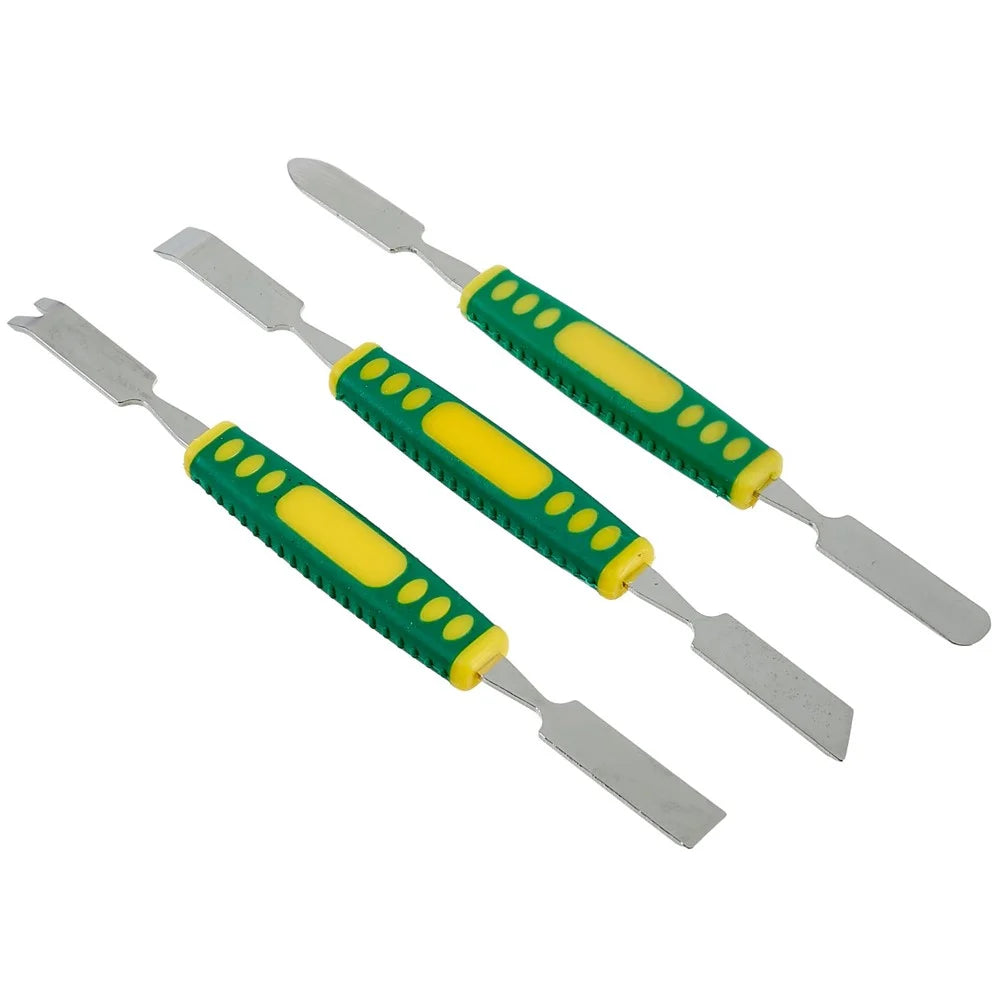 BEST 3Pcs / Set Metal Crowbar Phone Laptop Tablet Screen Opening Glue Removal Pry Tools with Plastic Handle - 4