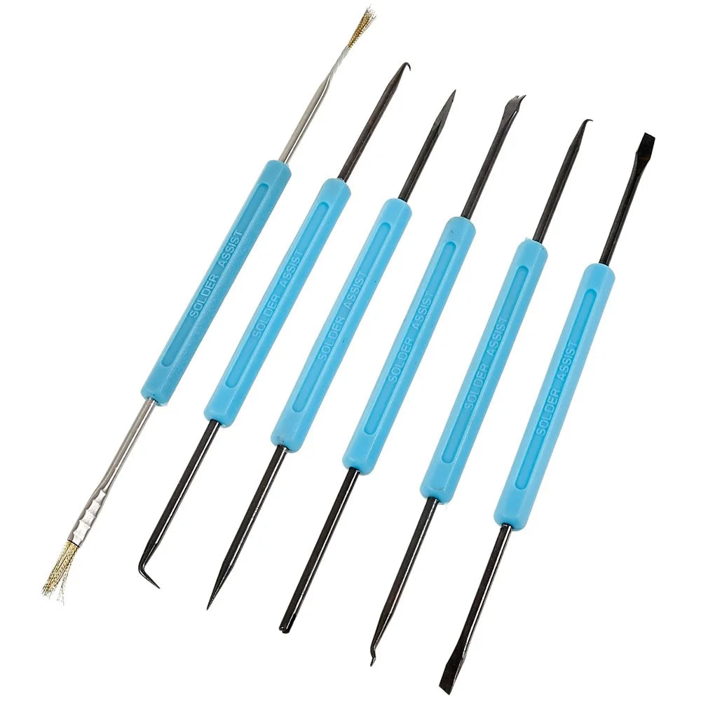 BEST 6Pcs / Set Desoldering Aid Tool PCB Circuit Board Soldering Welding Auxiliary Tools Repairing Kit - 1