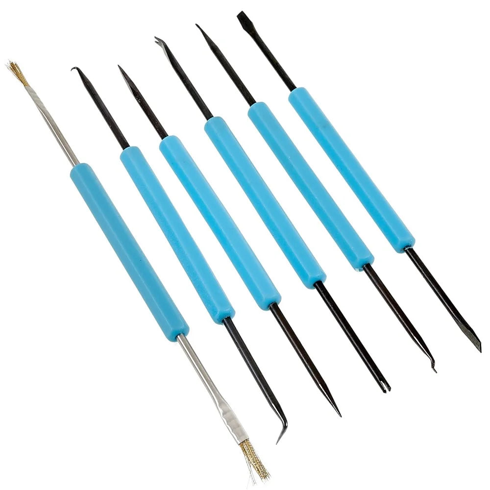 BEST 6Pcs / Set Desoldering Aid Tool PCB Circuit Board Soldering Welding Auxiliary Tools Repairing Kit - 4