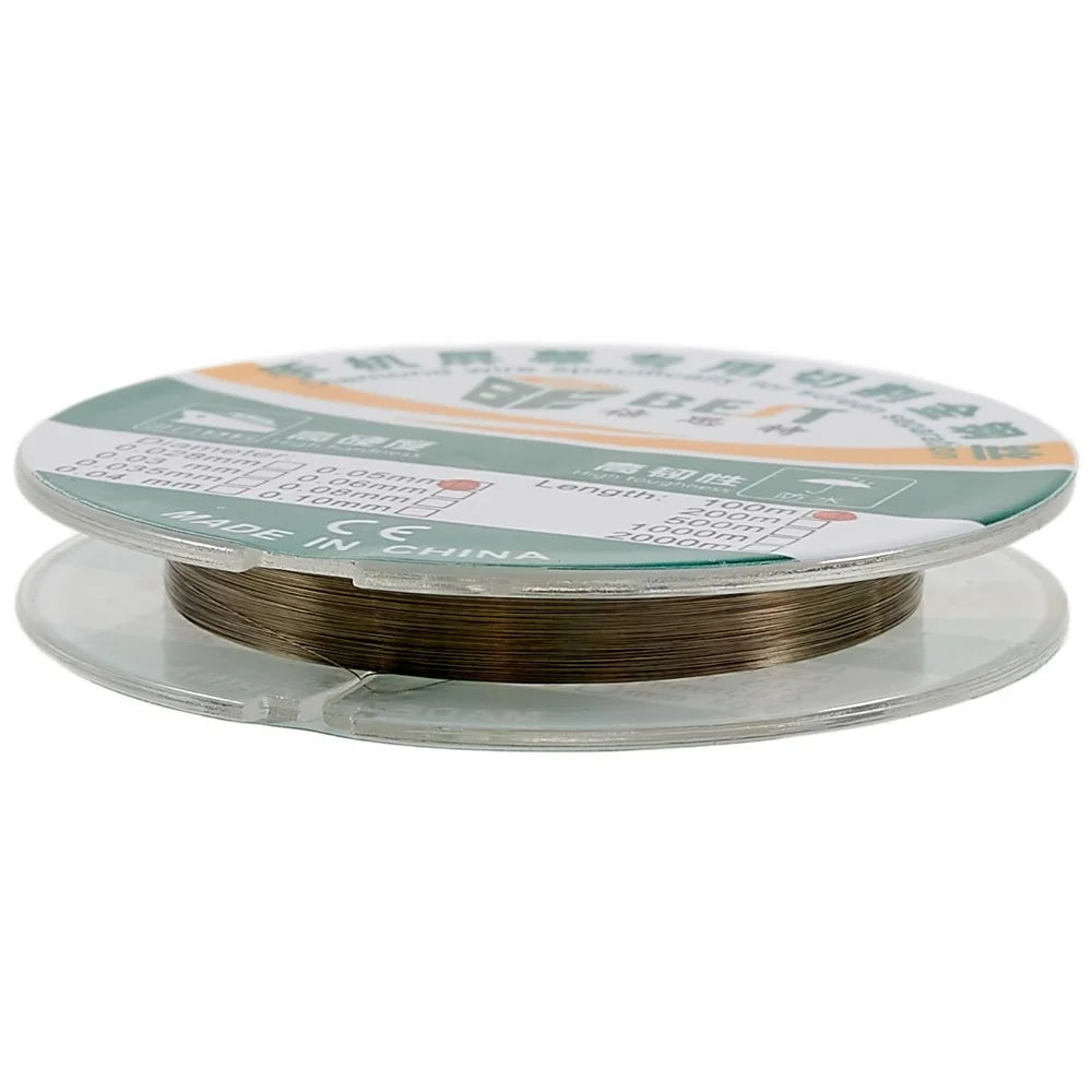 BEST 0.05mm 100 Meters Cutting Line Cutting Wire for Separating Cell Phone Screen Tablet Front Glass LCD - 1