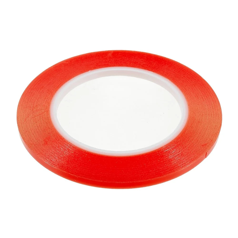 BEST 0.5cmx25m Strong Adhesive Double-sided Tape Ultra-thin Seamless Repairing Double-sided Tape - Red - 1