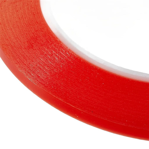 BEST 0.5cmx25m Strong Adhesive Double-sided Tape Ultra-thin Seamless Repairing Double-sided Tape - Red - 2