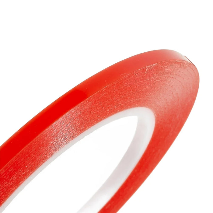 BEST 0.5cmx25m Strong Adhesive Double-sided Tape Ultra-thin Seamless Repairing Double-sided Tape - Red - 3