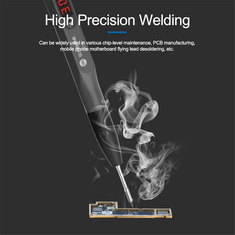 SUNSHINE SS-C210 Series Integrated Soldering Iron Tip Rapid Temperature Recovery Replacement Head Repair Soldering Station - SS-C210-I - 6