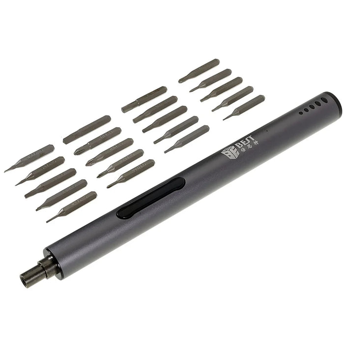 BEST BST-9911A Professional Rechargeable Magnetic Electric Screwdriver Repair Tool with LED Light - 1