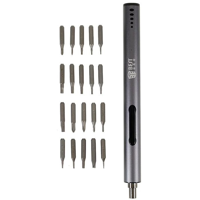 BEST BST-9911A Professional Rechargeable Magnetic Electric Screwdriver Repair Tool with LED Light - 2