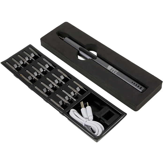 BEST BST-9911A Professional Rechargeable Magnetic Electric Screwdriver Repair Tool with LED Light - 6