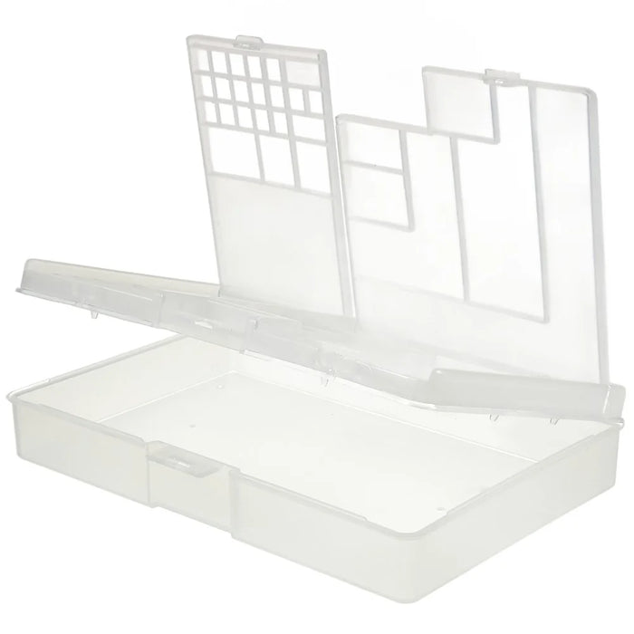 BEST BST-W203 Multi-function Storage Box for Mobile Phone Opening Tools Repair IC Motherboard Screw Parts Double-layer Storage Case - 1