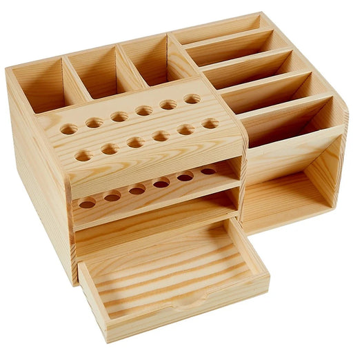 BEST Multi-function Wooden Storage Box Screwdriver Tweezers Holder Mobile Phone Repair Tool Parts Box - 1