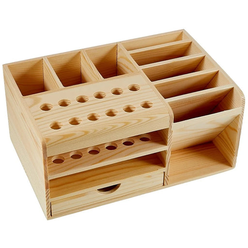 BEST Multi-function Wooden Storage Box Screwdriver Tweezers Holder Mobile Phone Repair Tool Parts Box - 2