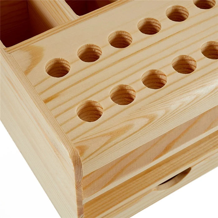 BEST Multi-function Wooden Storage Box Screwdriver Tweezers Holder Mobile Phone Repair Tool Parts Box - 4