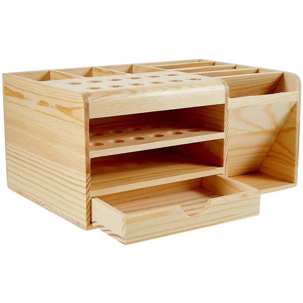 BEST Multi-function Wooden Storage Box Screwdriver Tweezers Holder Mobile Phone Repair Tool Parts Box - 5