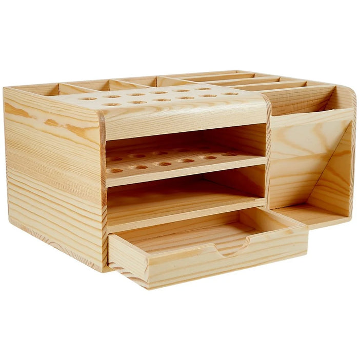 BEST Multi-function Wooden Storage Box Screwdriver Tweezers Holder Mobile Phone Repair Tool Parts Box - 5