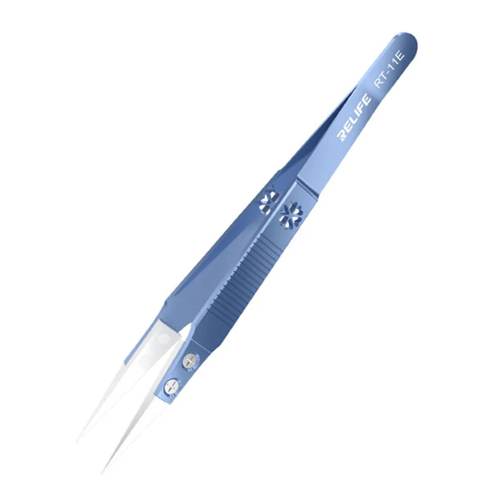 RELIFE RT Precision Ceramic Tweezers Titanium Alloy High Temperature Resistant Tweezers - RT-11E - 1