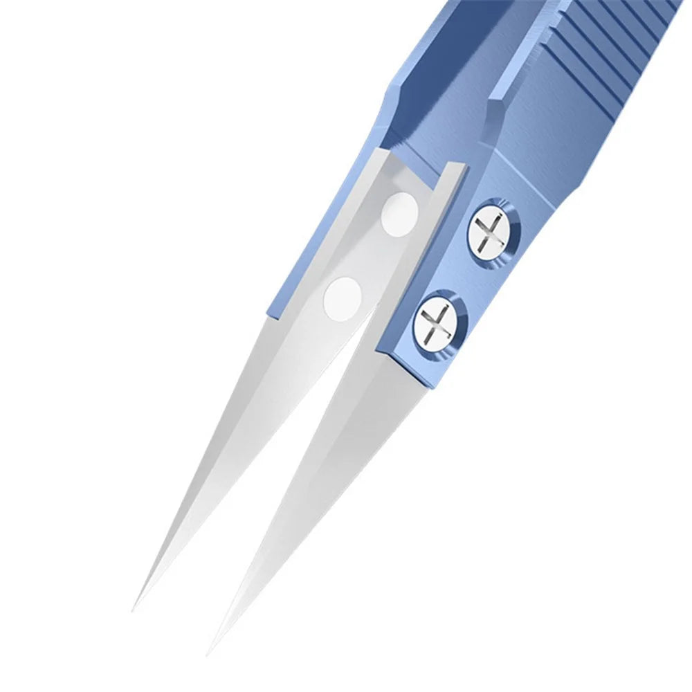 RELIFE RT Precision Ceramic Tweezers Titanium Alloy High Temperature Resistant Tweezers - RT-11E - 6