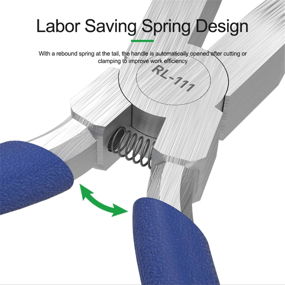 RELIFE RL-111 Industrial Toothless Flat-Nose Plier High Hardness Flat-Tips Plier for Bending and Straightening Wire - 5