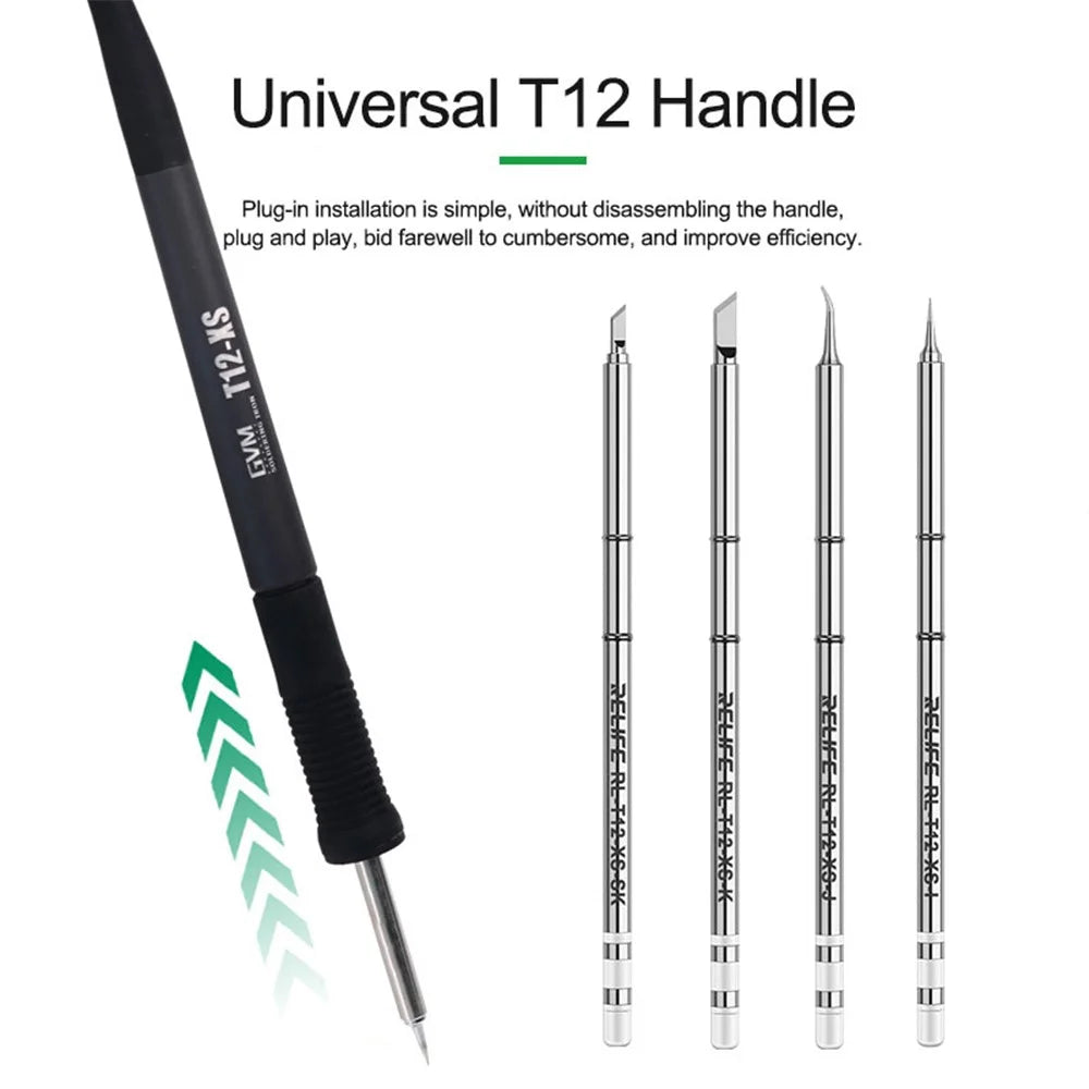 RELIFE RL-T12-XS Soldering Iron Tips Welding Tool Replacement for T12 Series Soldering Station - RL-T12-XS-I - 3