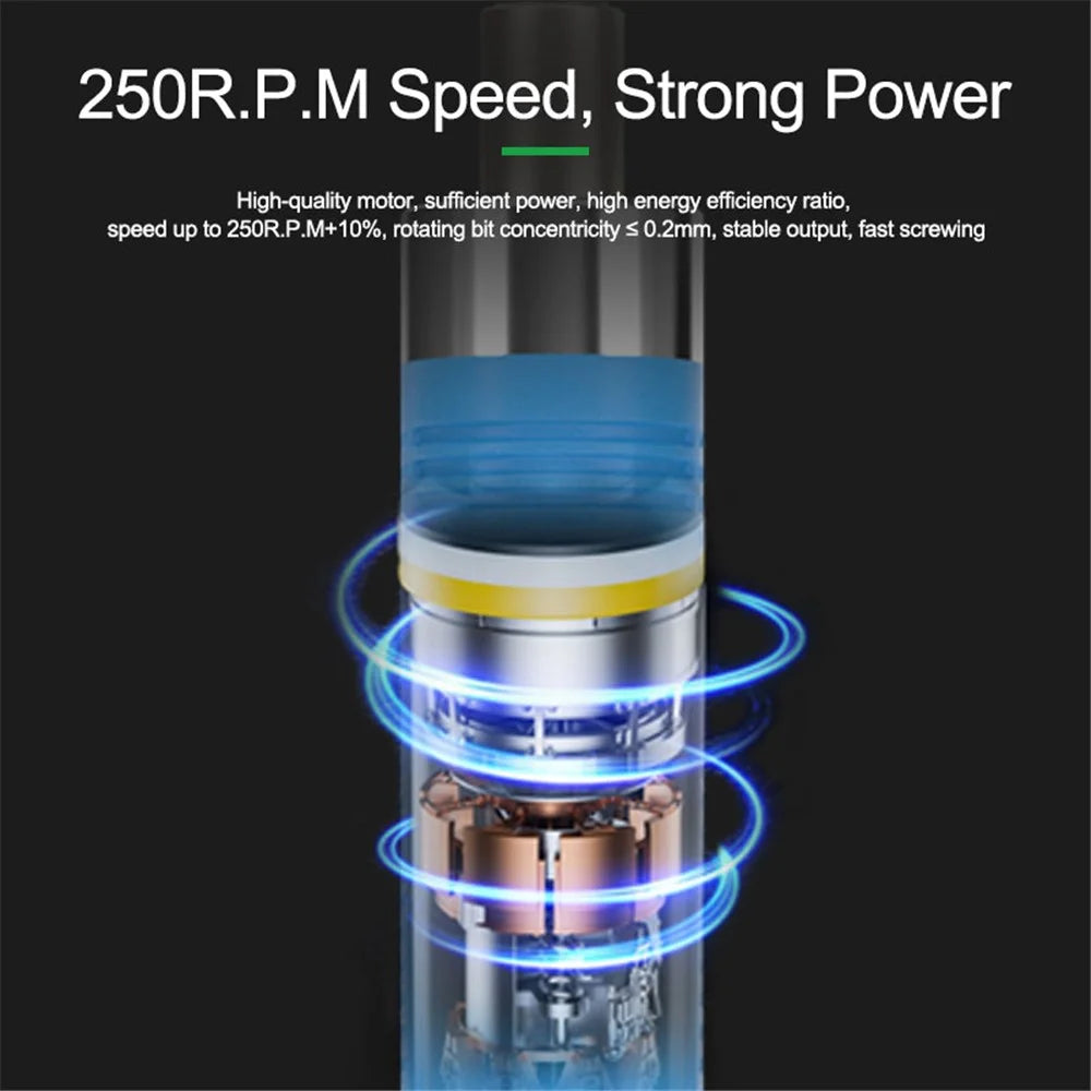RELIFE SD-22E Precision Electric Screwdriver Rechargeable Repair Power Hand Tool with 10Pcs Bits for Repair Phones - 3