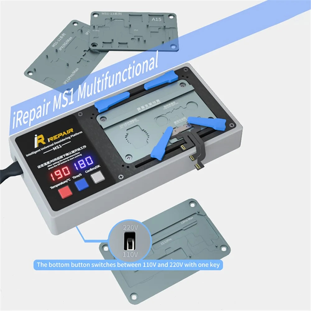 MIJING IRepair MS1 Multi-function Desoldering Station Welding Platform for iPhone X-17 Series Motherboard Disassembly Welding Heating Station - 7