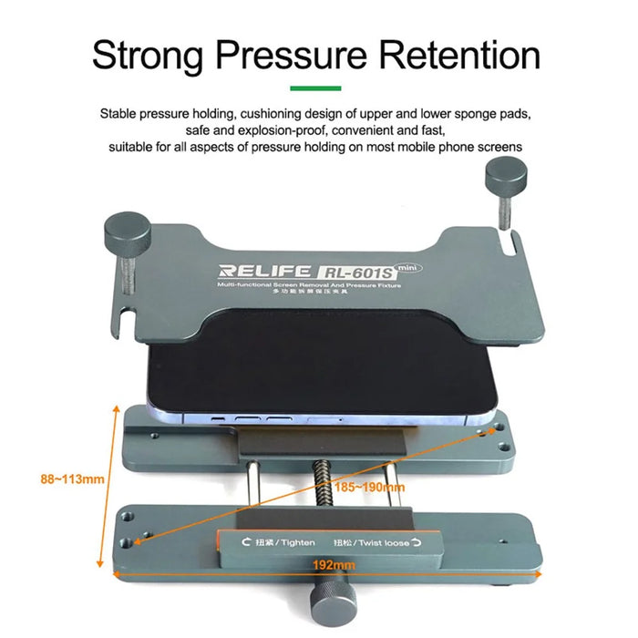 RELIFE RL-601S Mini Multi-Function Dismantling Screen Pressure Holding Fixture Phone Screen Removal Tool - 3