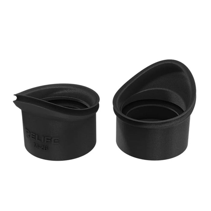 RELIFE M-26 2Pcs Microscope Soft Silicone Eyepiece Cover Guards Strong Shading Eyecup - 1