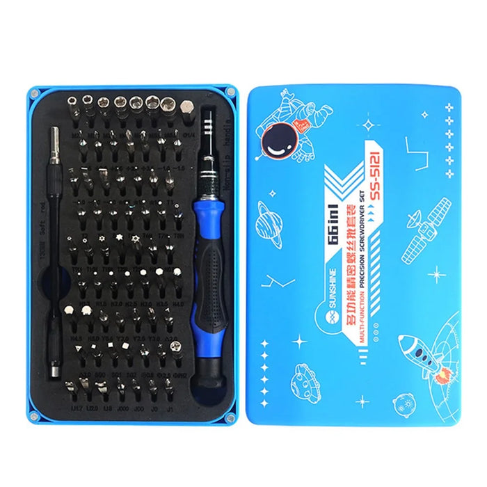 SUNSHINE SS-5121 66-in-1 Precision Screwdriver Set 64 Bits Magnetic Driver Kit Professional Electronics Repair Tool - 1