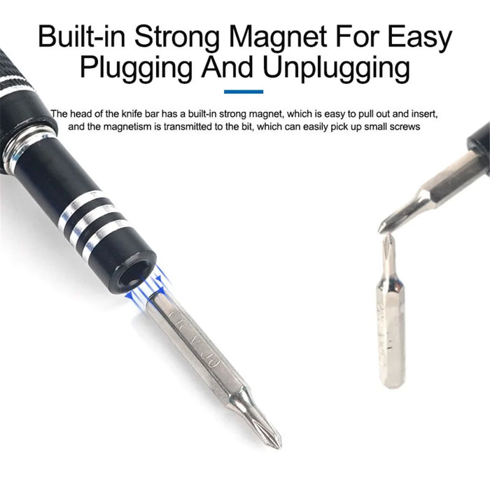 SUNSHINE SS-5121 66-in-1 Precision Screwdriver Set 64 Bits Magnetic Driver Kit Professional Electronics Repair Tool - 5