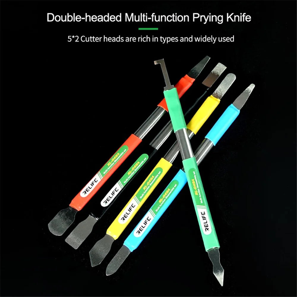 RELIFE RL-049A Mobile Phone Repairing Battery Glue Removal Glass Back Cover Teardown Disassembly Tools Set - 3