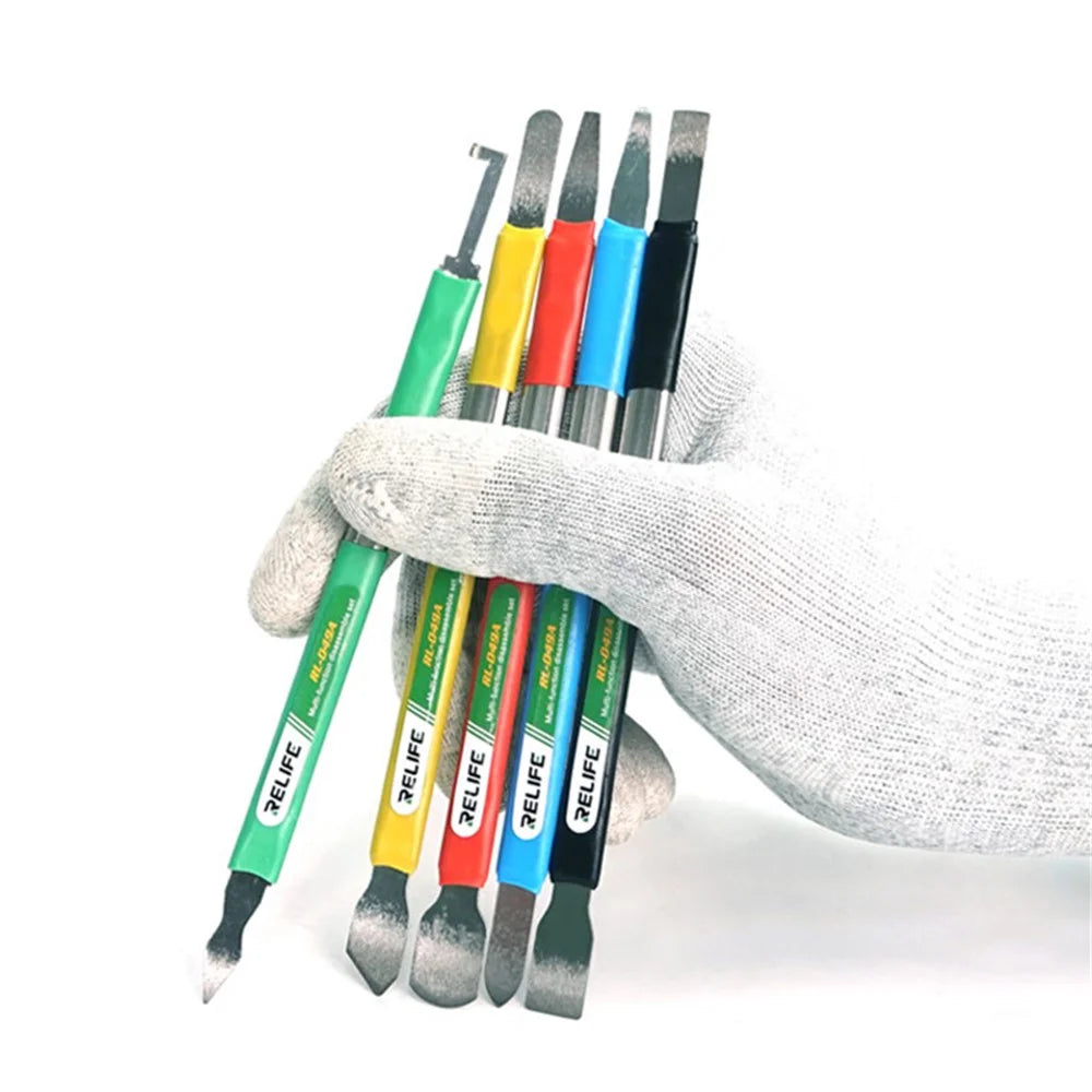 RELIFE RL-049A Mobile Phone Repairing Battery Glue Removal Glass Back Cover Teardown Disassembly Tools Set - 6