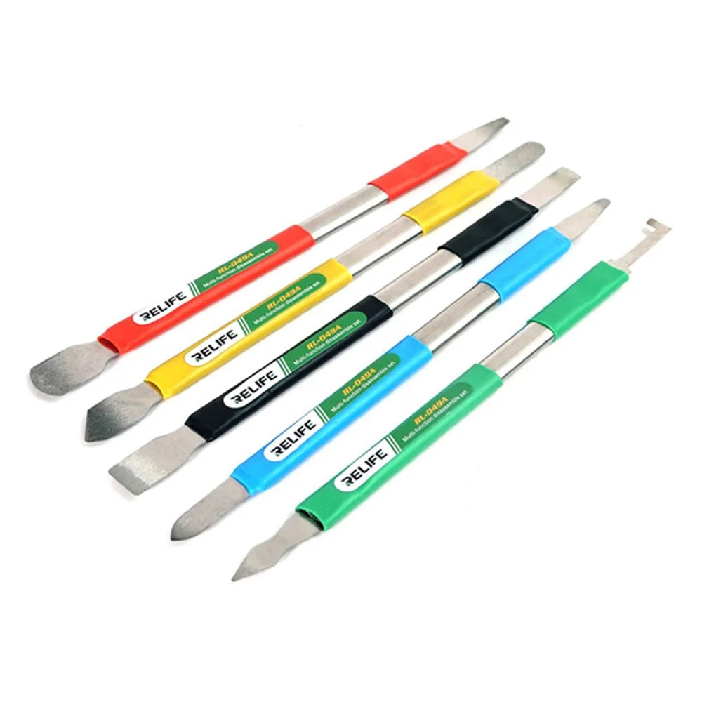 RELIFE RL-049A Mobile Phone Repairing Battery Glue Removal Glass Back Cover Teardown Disassembly Tools Set - 7