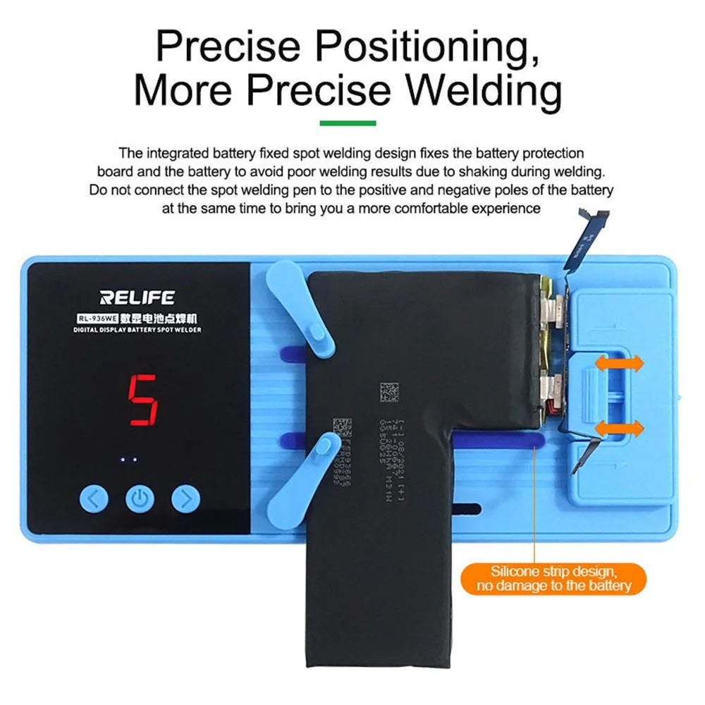 RELIFE RL-936WE Battery Mini Spot Welder Portable Mini Spot 6 Gear Adjustable Handheld DIY Spot Welding Tool with Nickle Sheet - 6
