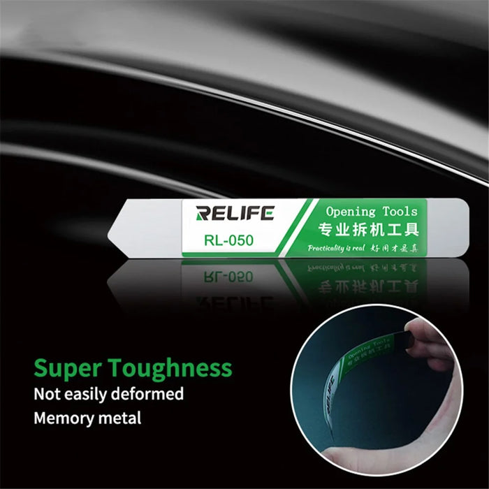 RELIFE RL-050 Metal Opening Pry Tool Bar Opener Spudger Scraper Knife for Smart Phone Screen - 6
