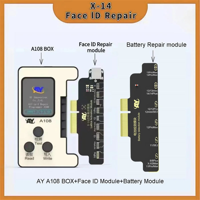 AY A108 Multi-function Repair Programmer Face ID Lattice Repair Module with Battery Repair Module for iPhone - 2