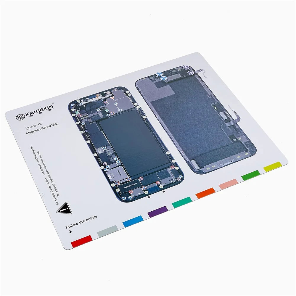 KAIGEXIN Magnetic Screw Mat for iPhone 12 6.1 inch Working Pad Cell Phone Repair Auxiliary Tool - 1