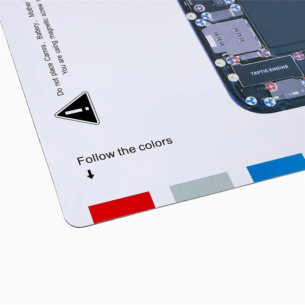 KAIGEXIN Magnetic Screw Mat for iPhone 12 6.1 inch Working Pad Cell Phone Repair Auxiliary Tool - 5