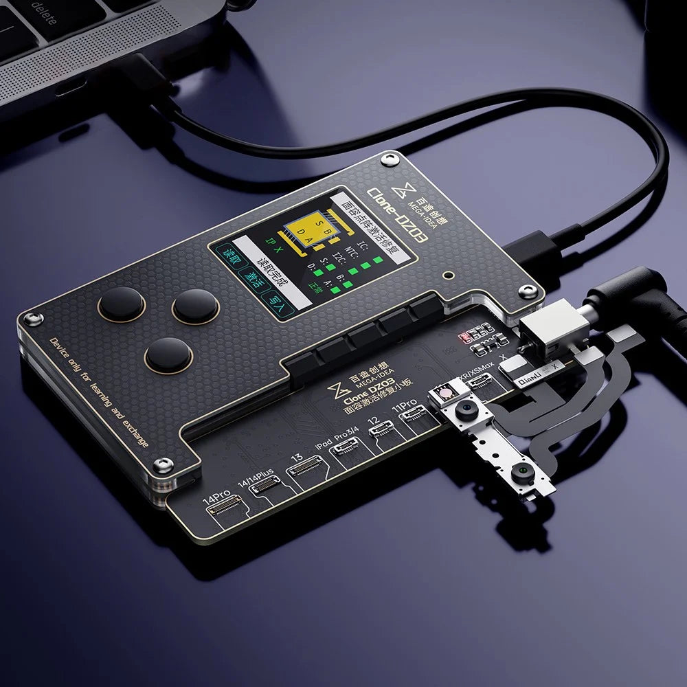 MEGA-IDEA Clone DZ03 No Disassembly Dot Matrix Repair Programmer for iPhone X-12 Mini Face ID Flex Cable Test Read Write - 2