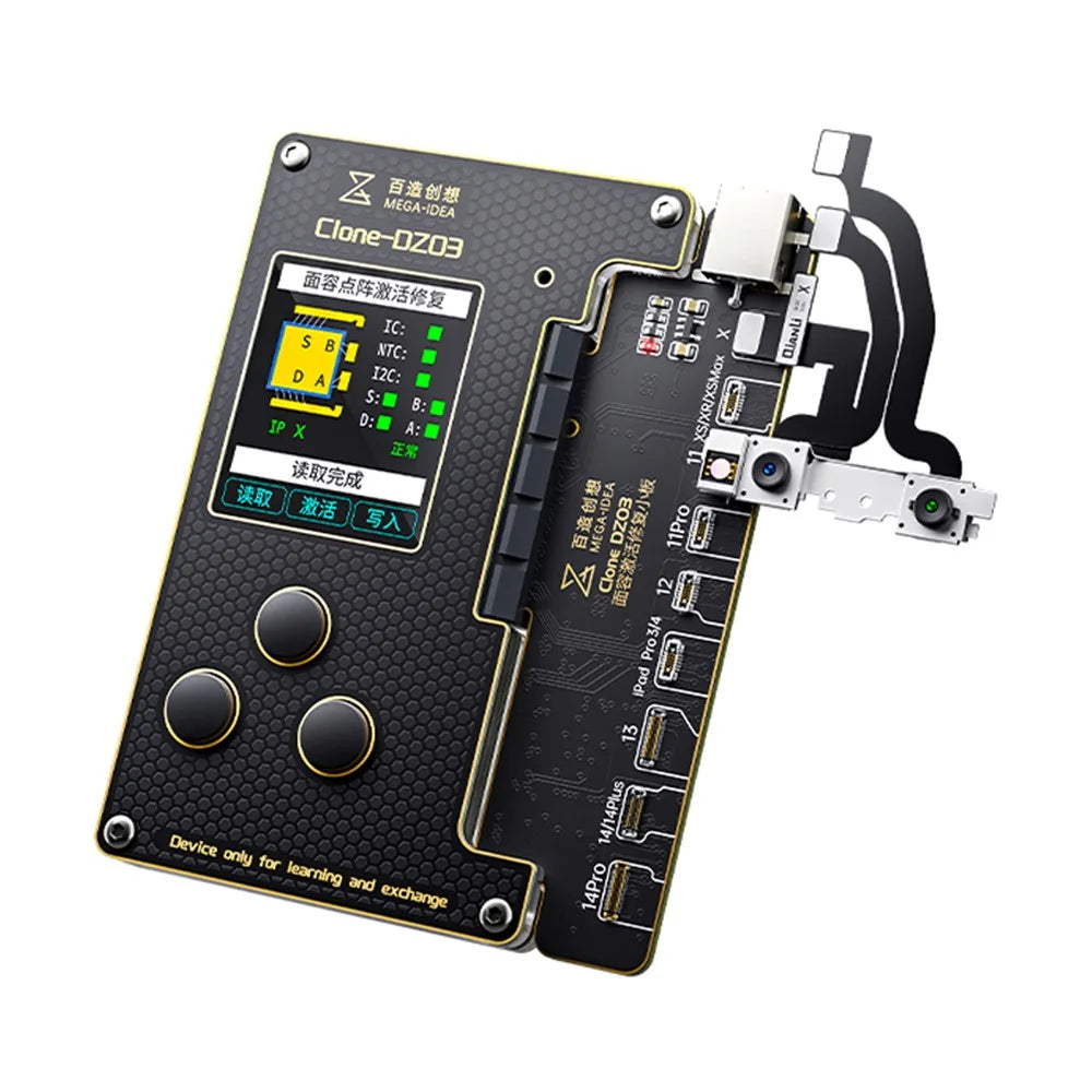MEGA-IDEA Clone DZ03 No Disassembly Dot Matrix Repair Programmer for iPhone X-12 Mini Face ID Flex Cable Test Read Write - 4