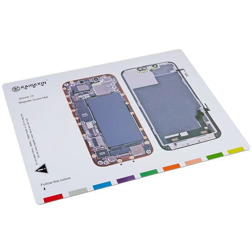 KAIGEXIN Magnetic Screw Mat for iPhone 13 6.1 inch Mini Chart Work Pad Screws Holds Repair Tool - 1