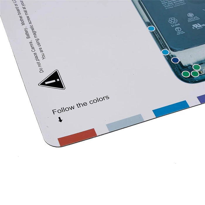 KAIGEXIN for iPhone 11 Pro Max Screw Diagram Keeper Chart Mat Magnetic Guide Pad Phone Repair Tools - 5