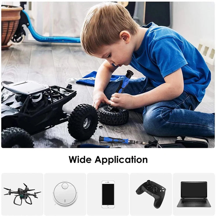 120 Bits Cellphone Repair Tool Kit for iPhone, iPad, Camera Precision Screwdriver Set - 6