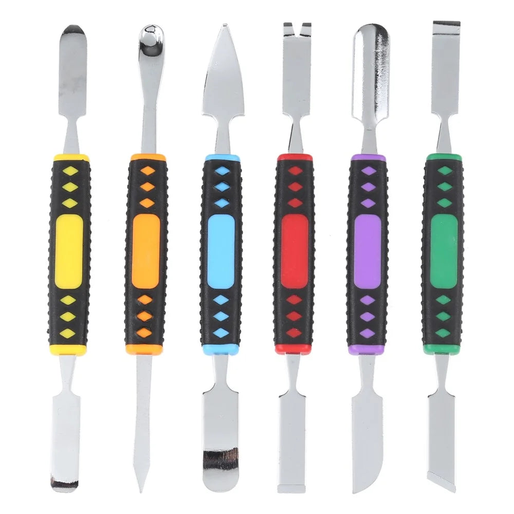 6Pcs / Set Metal Crowbar Phone Laptop Tablet Screen Opening Glue Removal Pry Tools Kit - 2