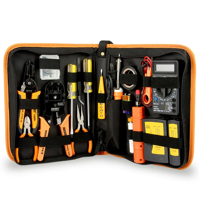 JAKEMY JM-P15 17-in-1 Network Repair Tool Kit Electroprobe Electric Soldering Iron Wire Crimping Pliers Set - 2