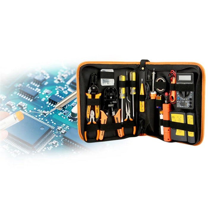 JAKEMY JM-P15 17-in-1 Network Repair Tool Kit Electroprobe Electric Soldering Iron Wire Crimping Pliers Set - 4