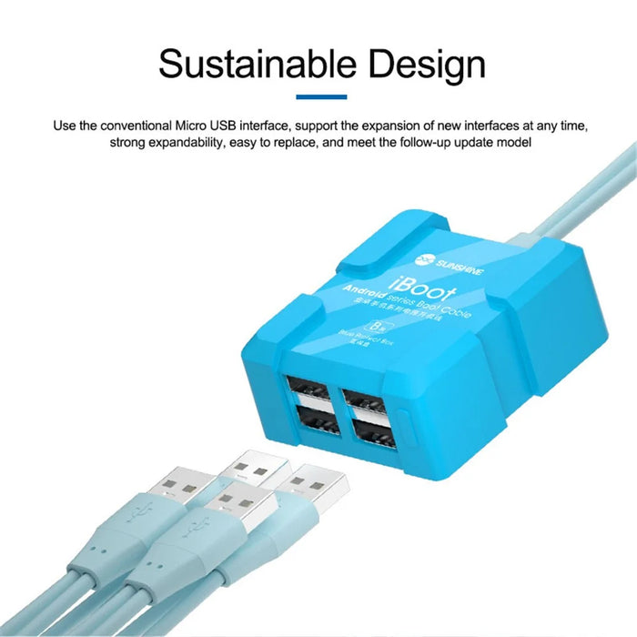 SUNSHINE iBoot B Android Mobile Phone Power Cord Anti-burn Phone Boot Cable - 3
