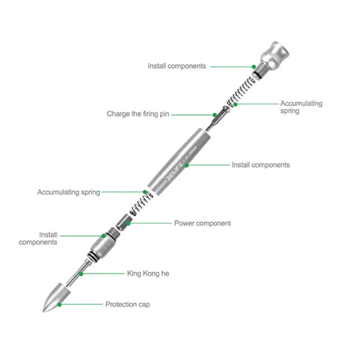 RELIFE RL-066B Phone Glass Back Cover Blasting Pen Cellphone Rear Cover Lens Module Disassembly Tool - 6